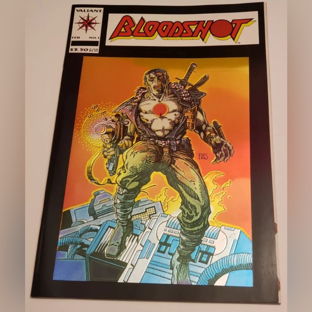 Bloodshot #1 (1993) by Kevin Vanhook - Valiant Comic Book